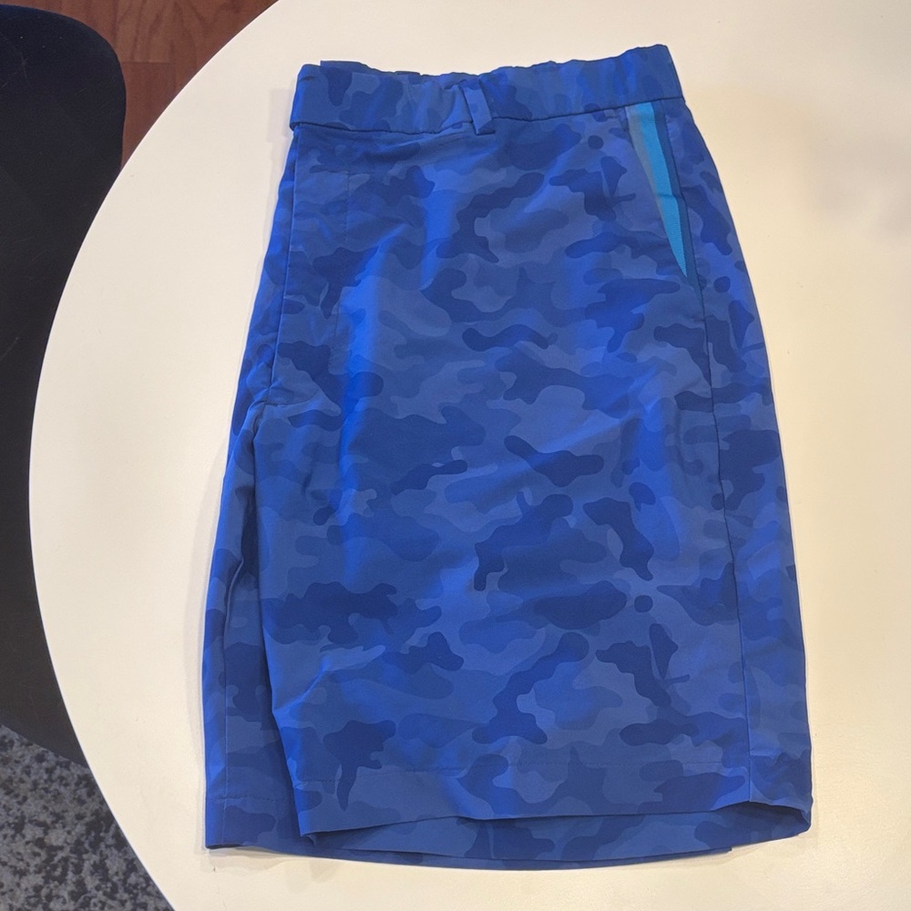 MEN’S G/FORE Blue Camouflage Golf Short